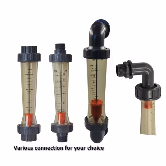 High Flowrate Plastic Metal Tube Rotameter with Digital Output